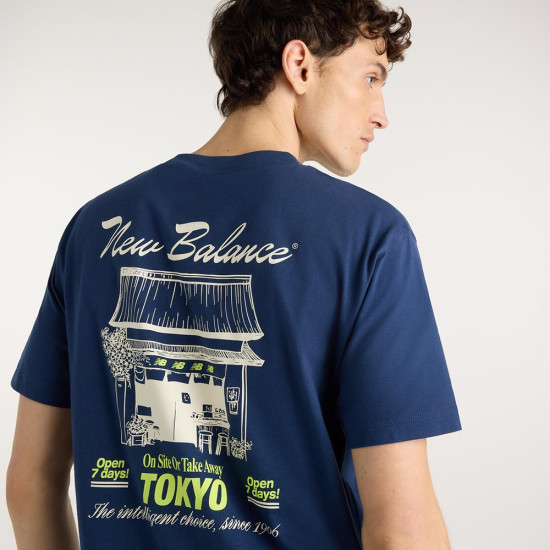 New Balance Ανδρική κοντομάνικη μπλούζα Grab A Bite Tokyo T-Shirt